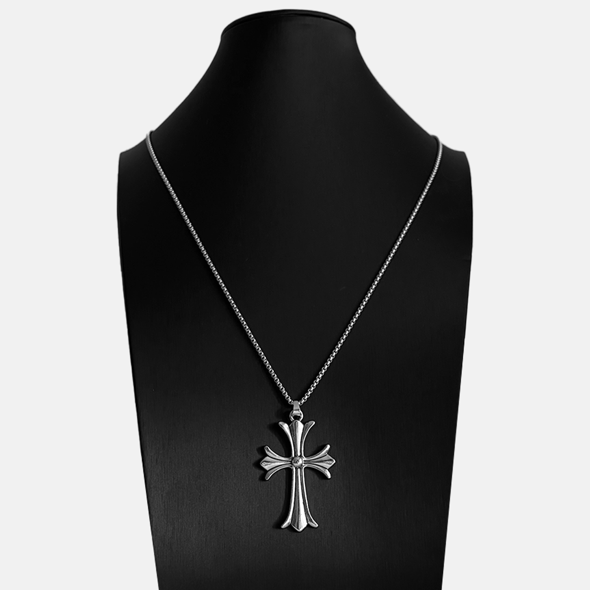 Three Petal Cross Necklace