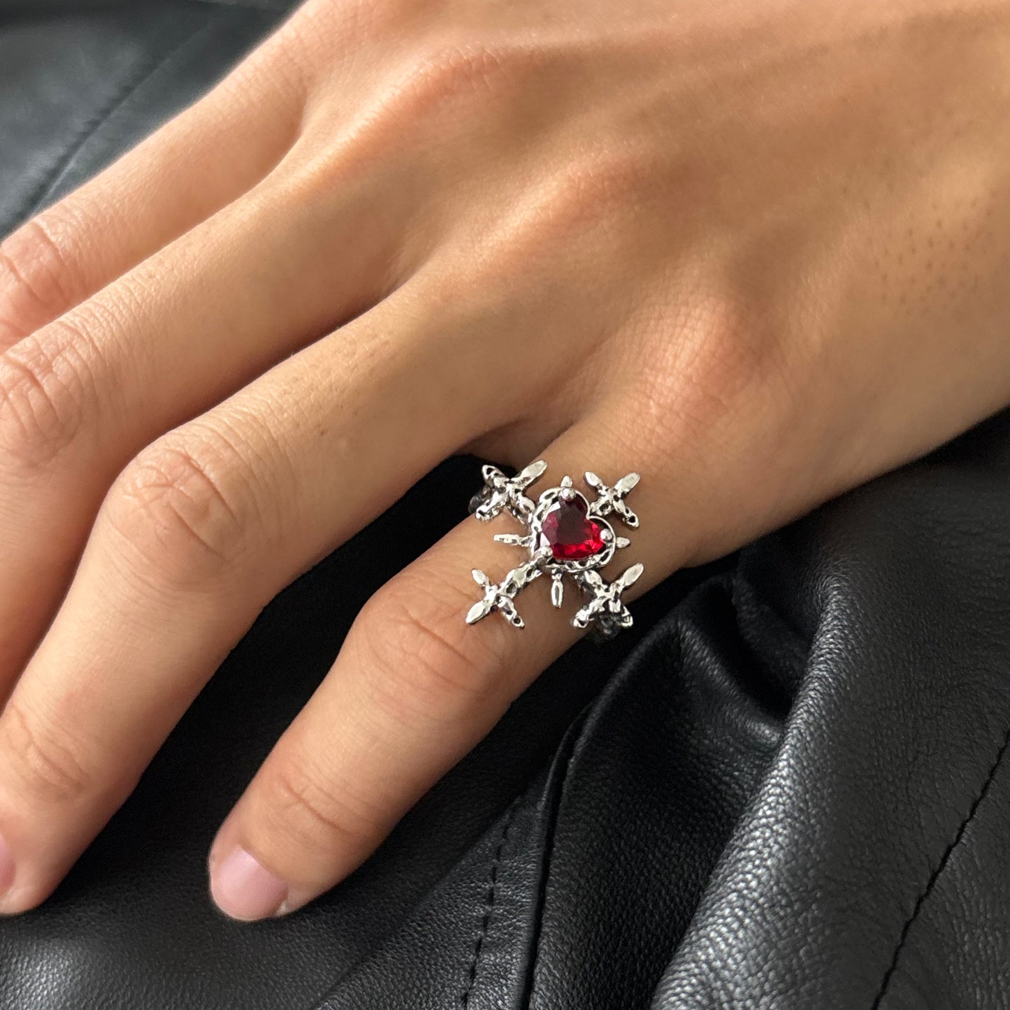 Sacred Might Unisex Silver Ring