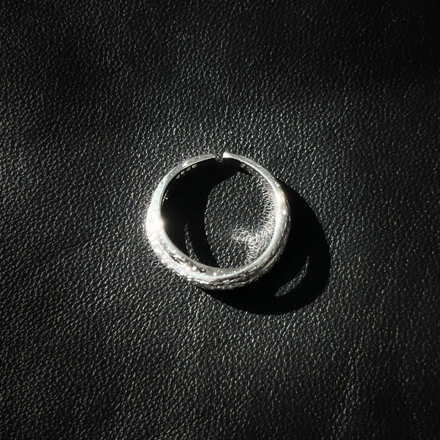 Circles Entwined Unisex Silver Ring