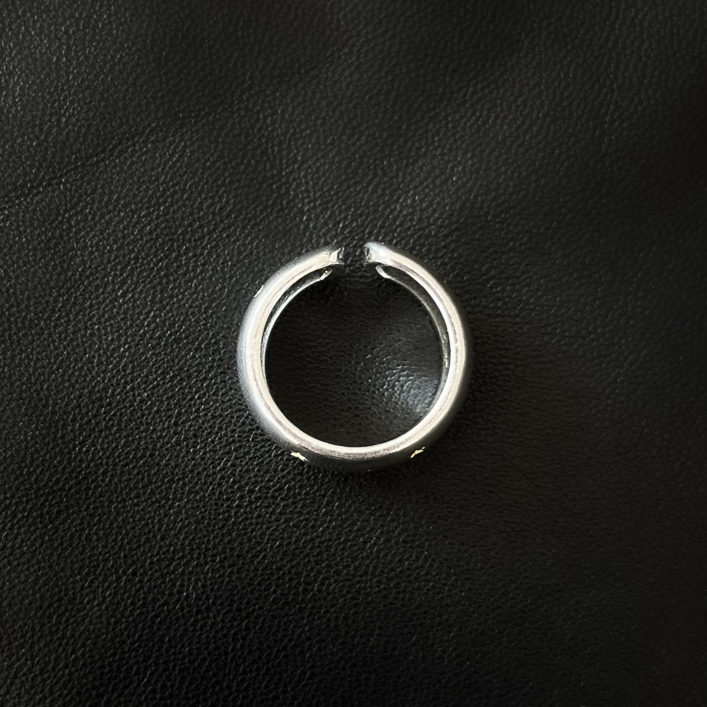 Starlit Embrace Silver Ring