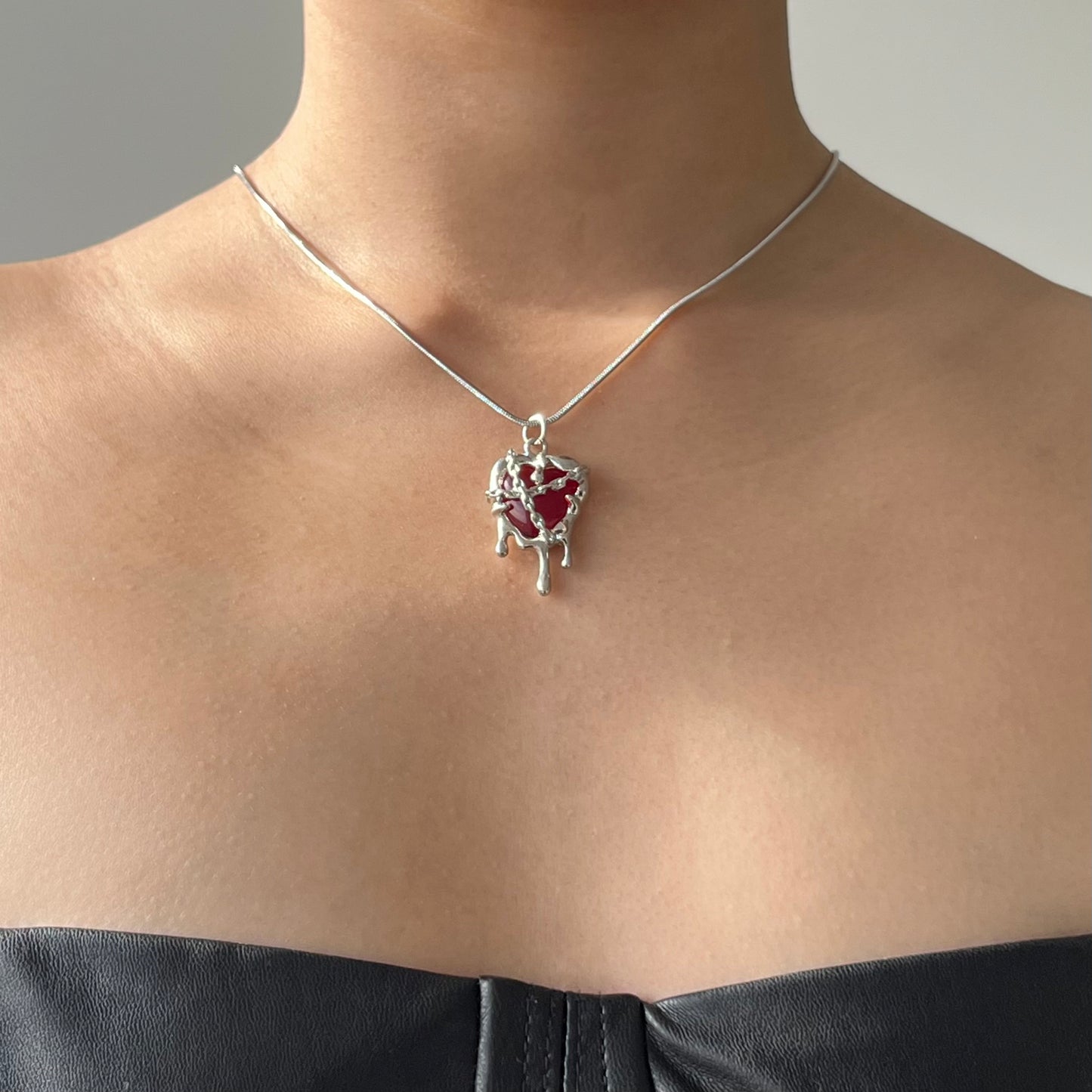 Locked Love Heart Unisex Necklace