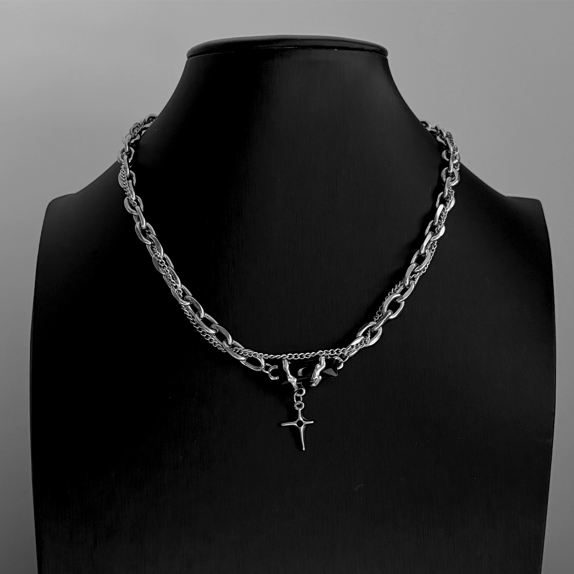 Obsidian Amulet Necklace