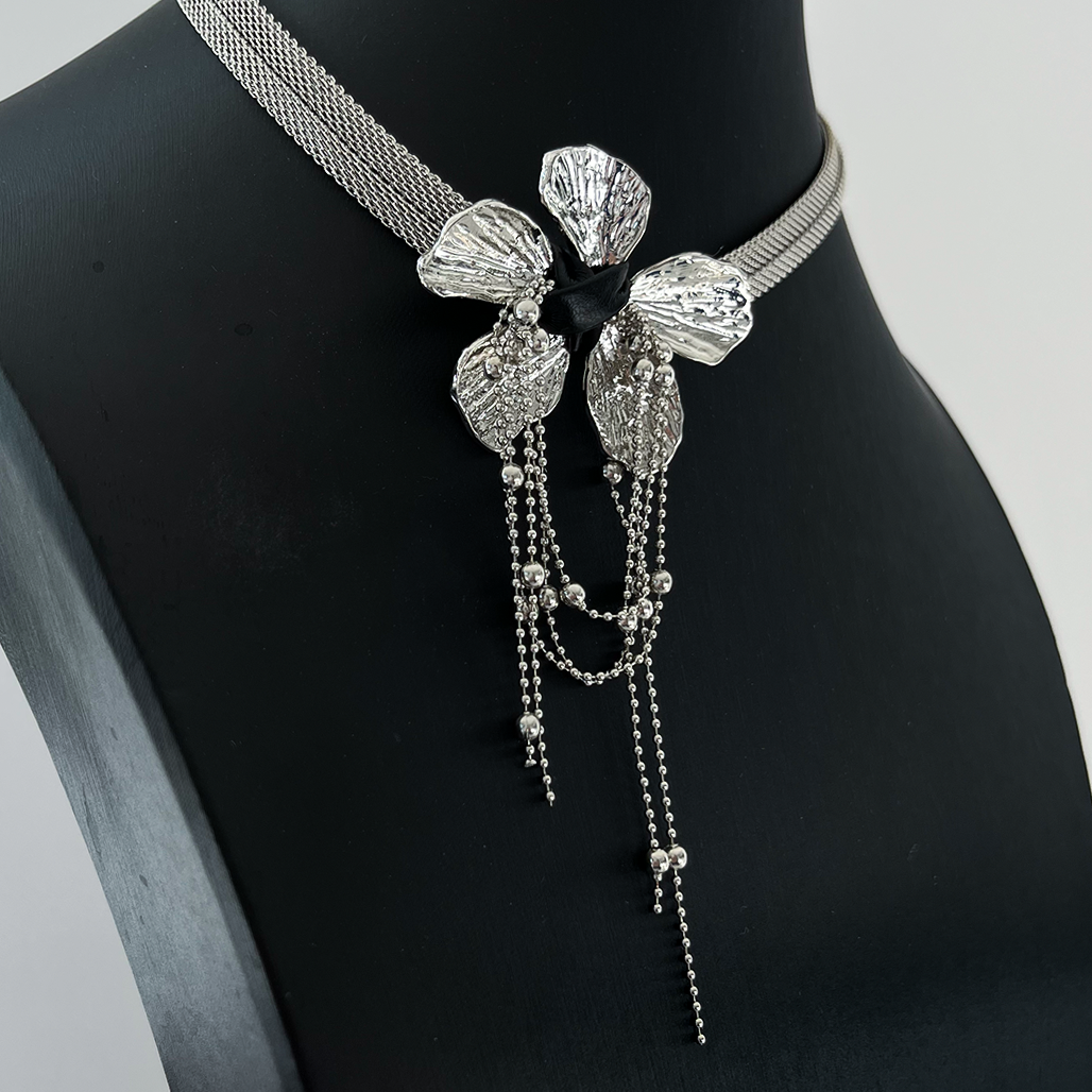 Petal and Tassel Choker