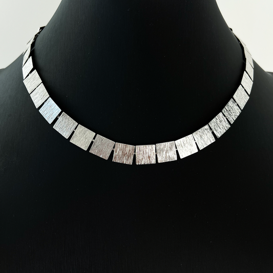 ✦ One-of-a-Kind ✦ Fragments of Square Silver Unisex Necklace