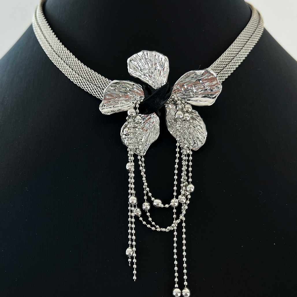 Petal and Tassel Choker