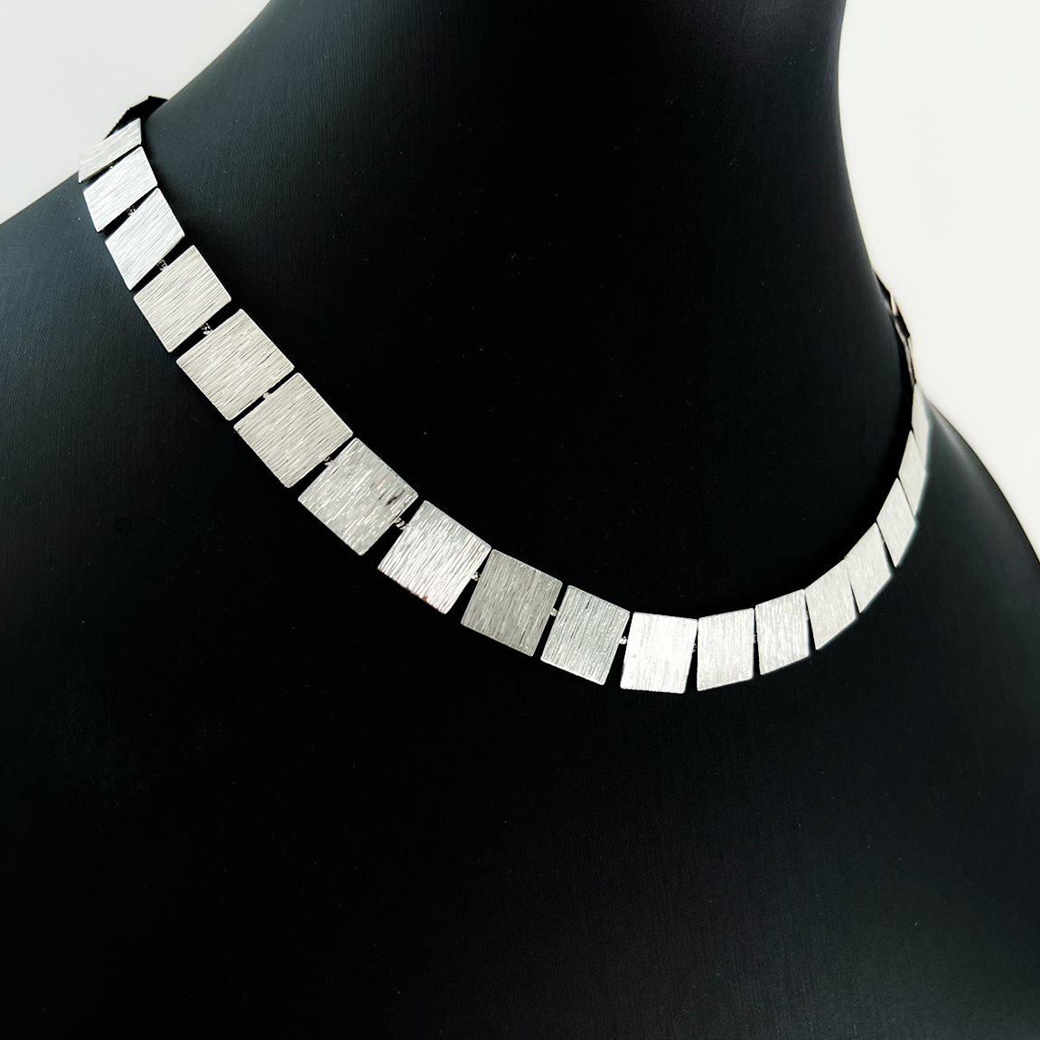 ✦ One-of-a-Kind ✦ Fragments of Square Silver Unisex Necklace