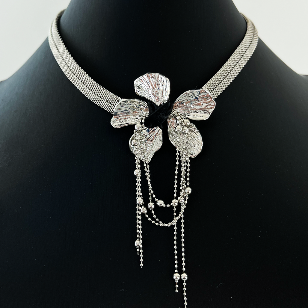 Petal and Tassel Choker