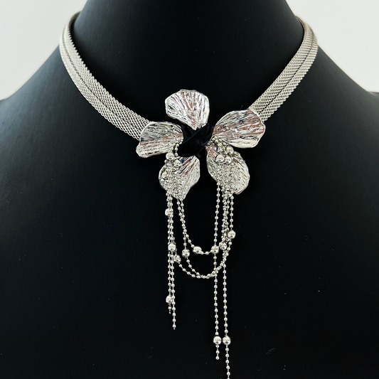 Petal and Tassel Choker
