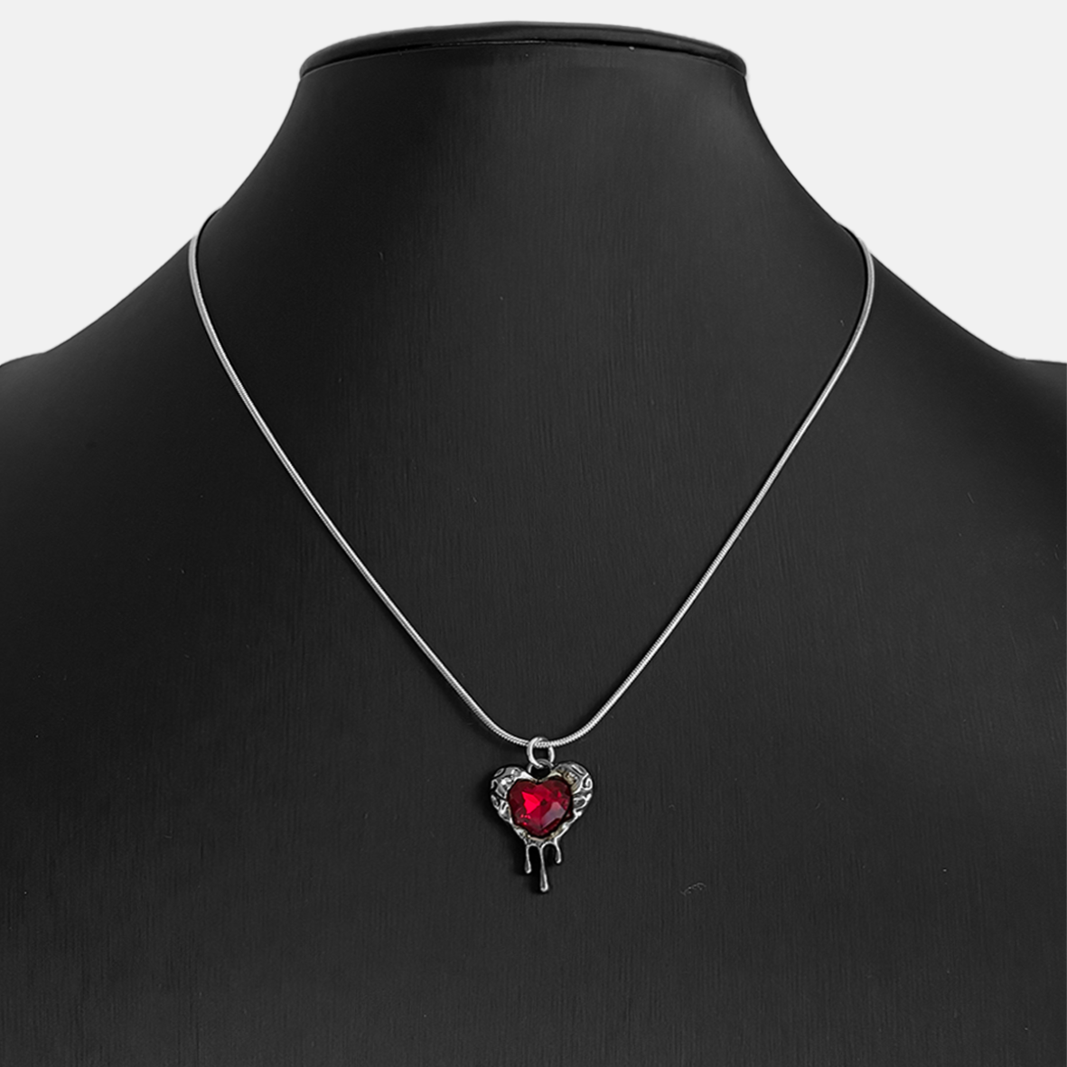 Ruby Heart Necklace