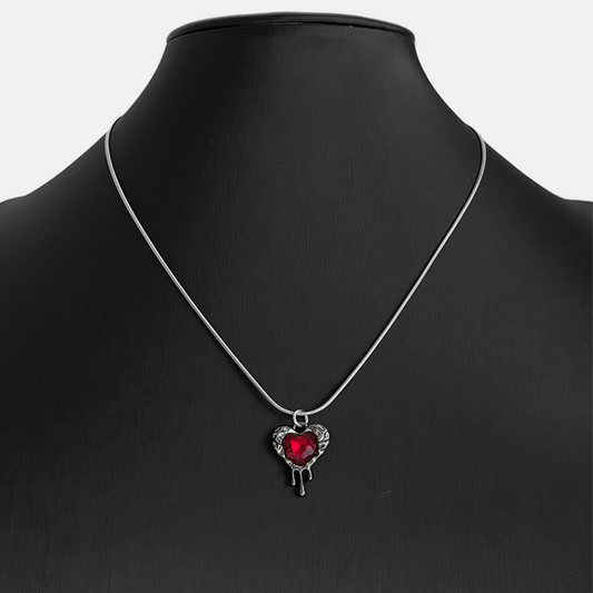 Ruby Heart Necklace