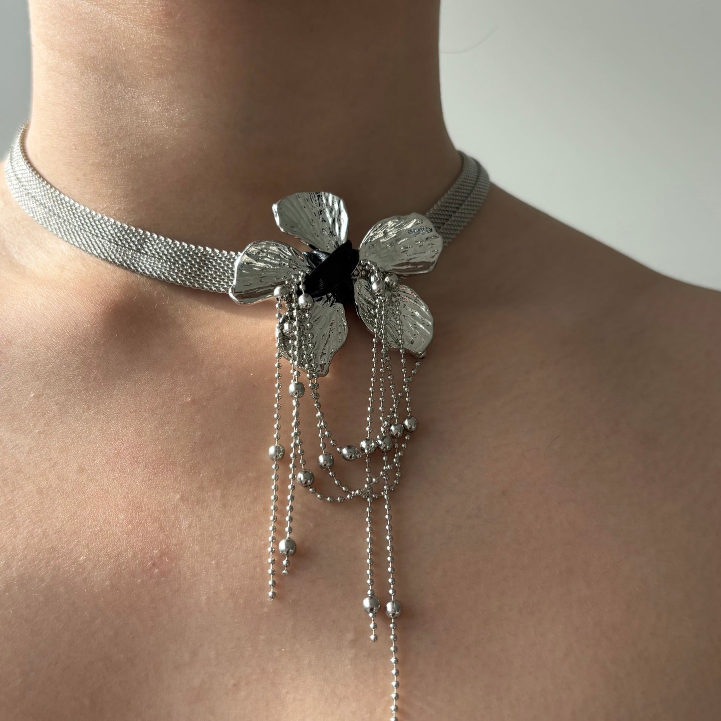 Petal and Tassel Choker
