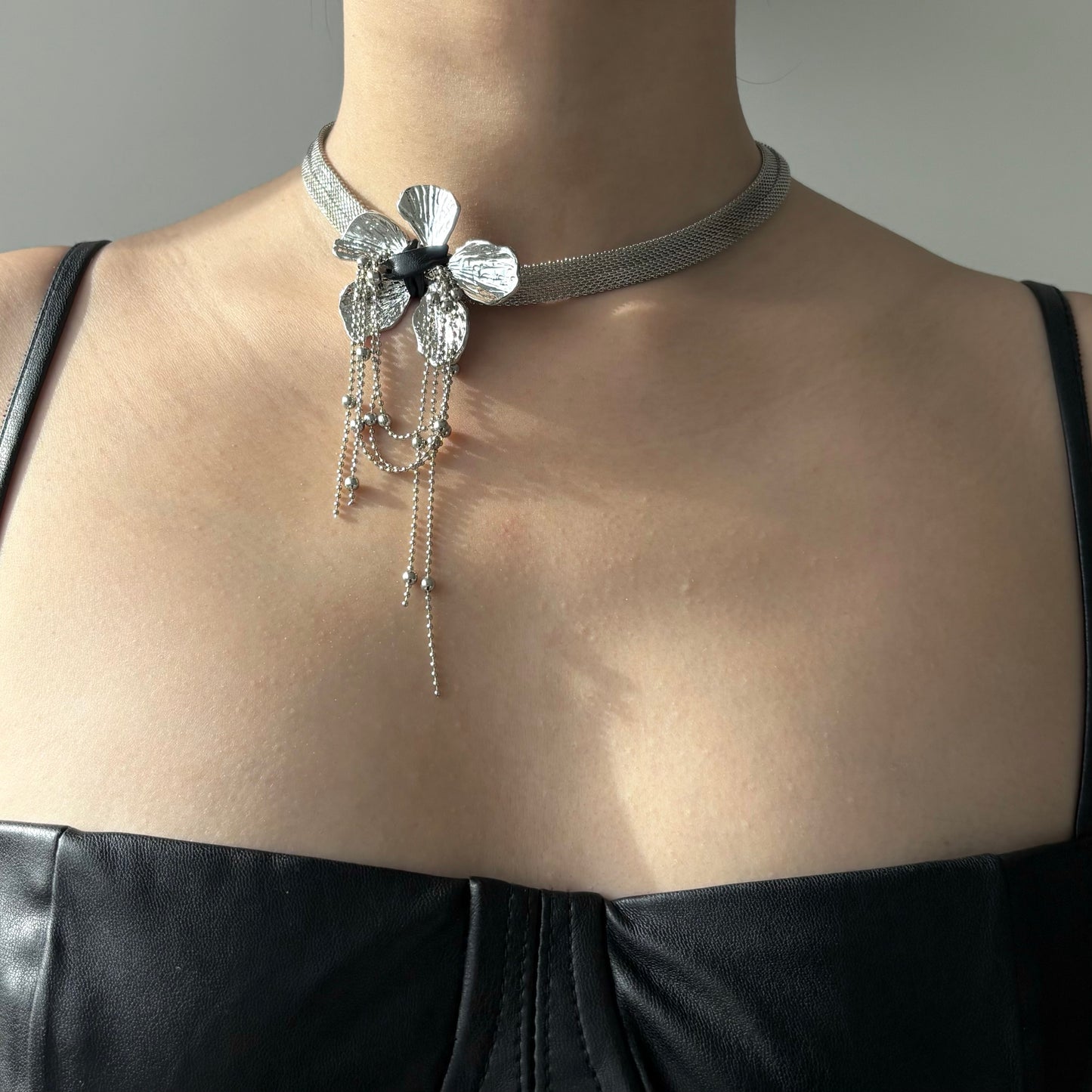 Petal and Tassel Choker