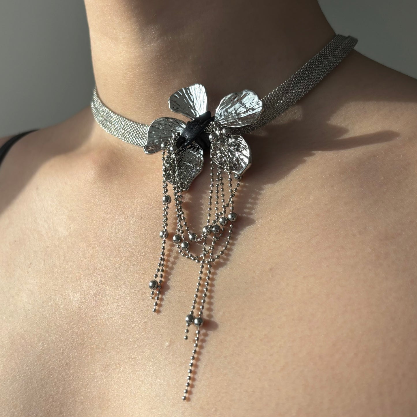 Petal and Tassel Choker