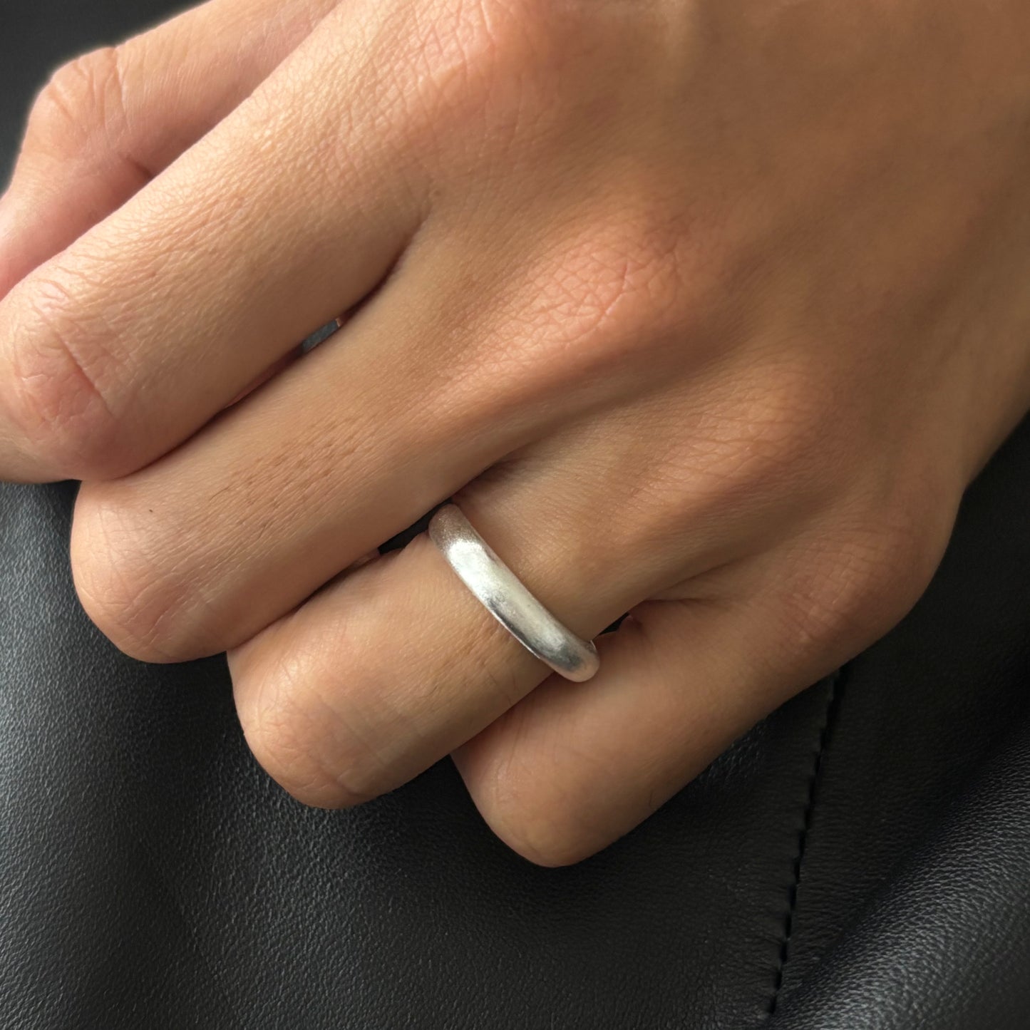 Plain Sterling Unisex Silver Band