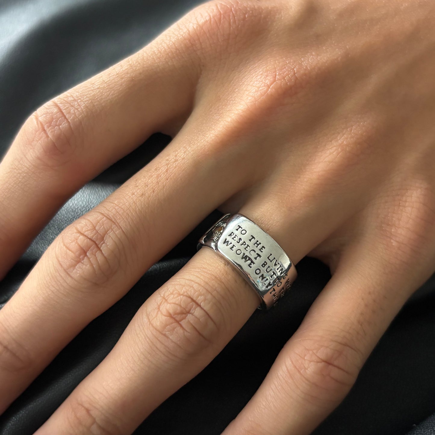 Phantom Spell Unisex Silver Ring