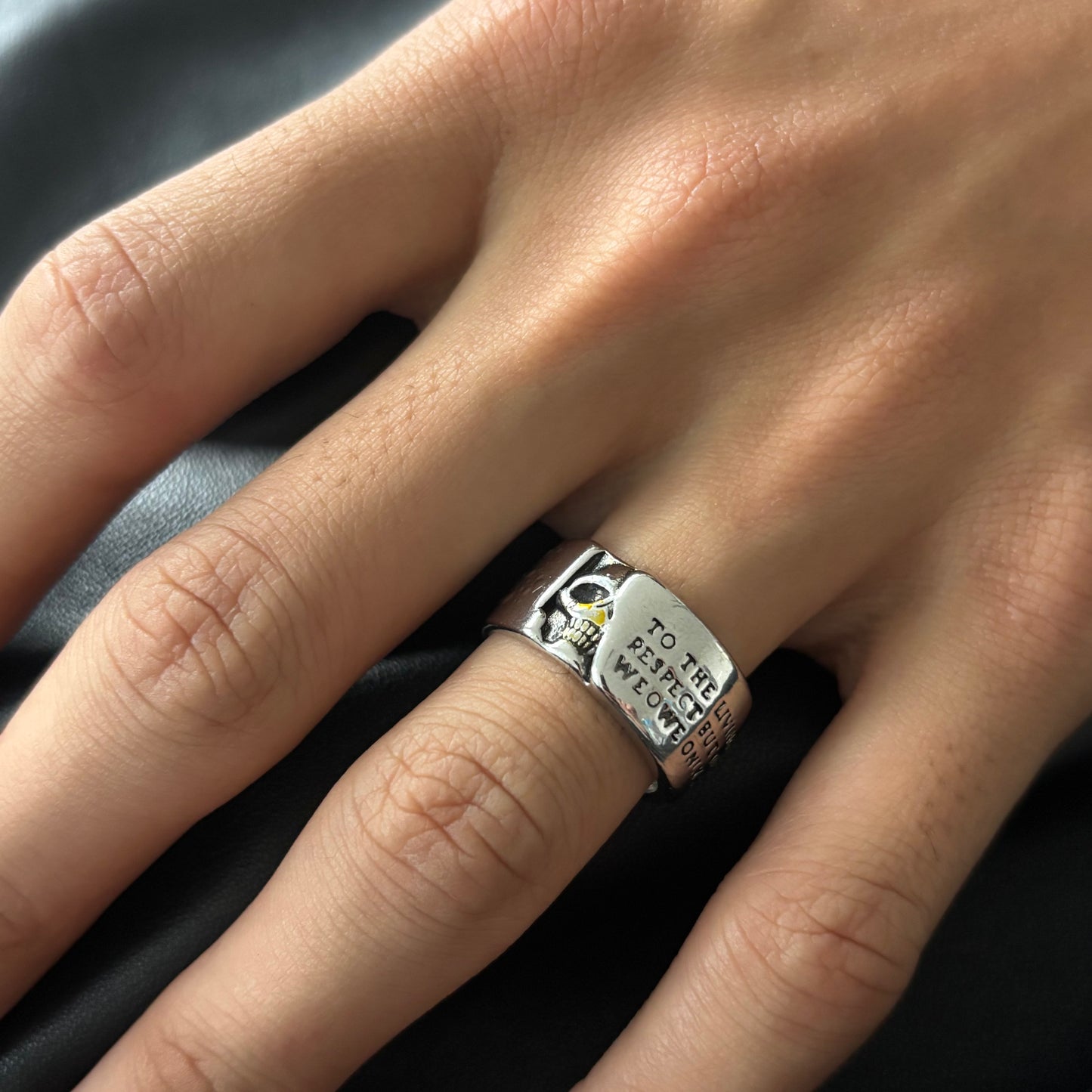 Phantom Spell Unisex Silver Ring