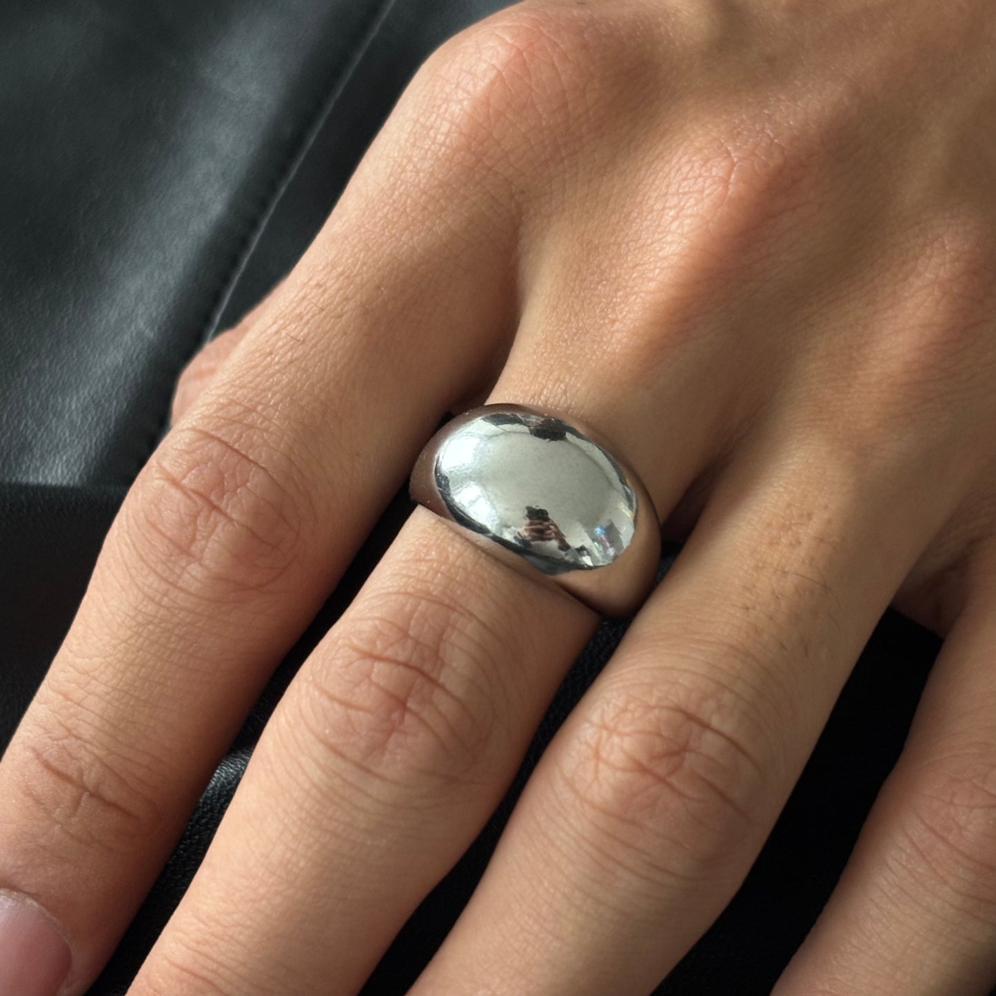 Rounded Grace Silver Ring