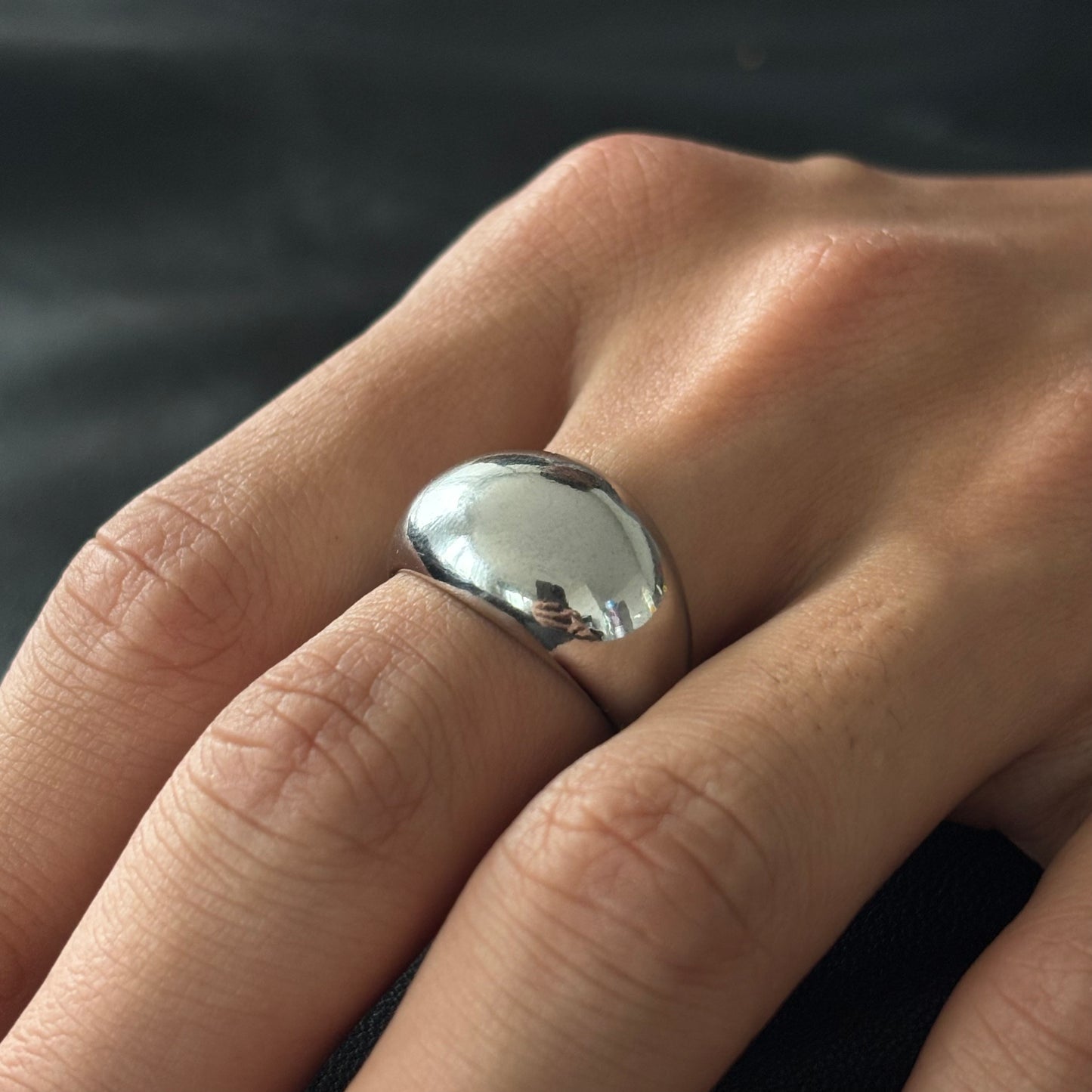 Rounded Grace Silver Ring