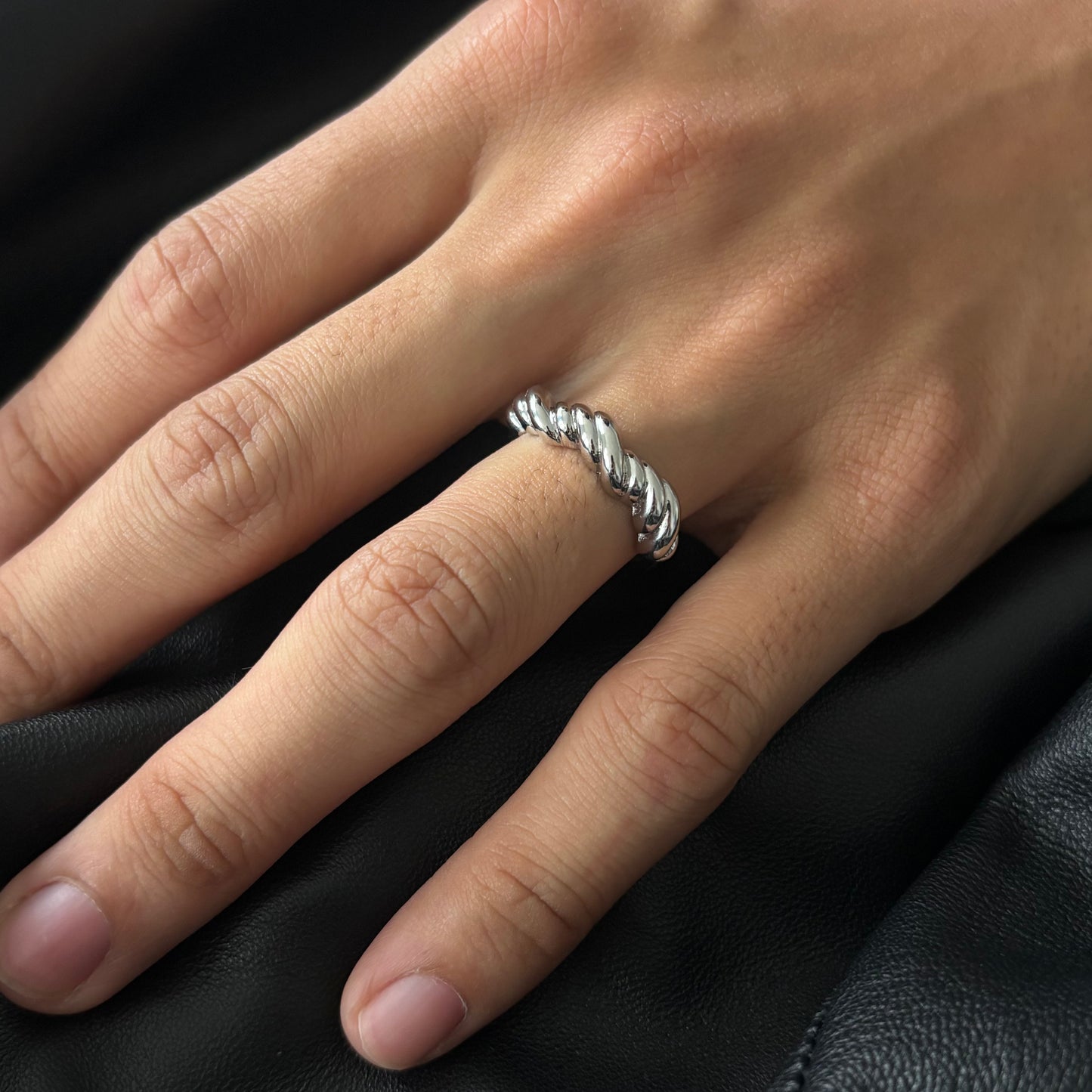 Twist of Fate Silver Ring