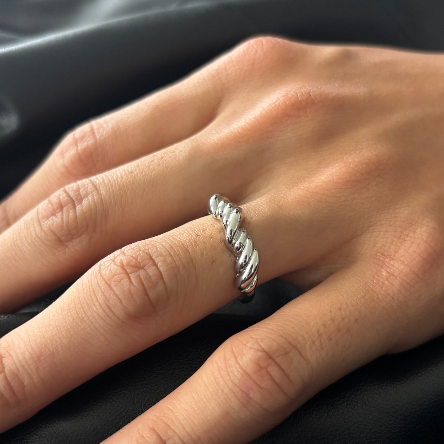 Twist of Fate Silver Ring
