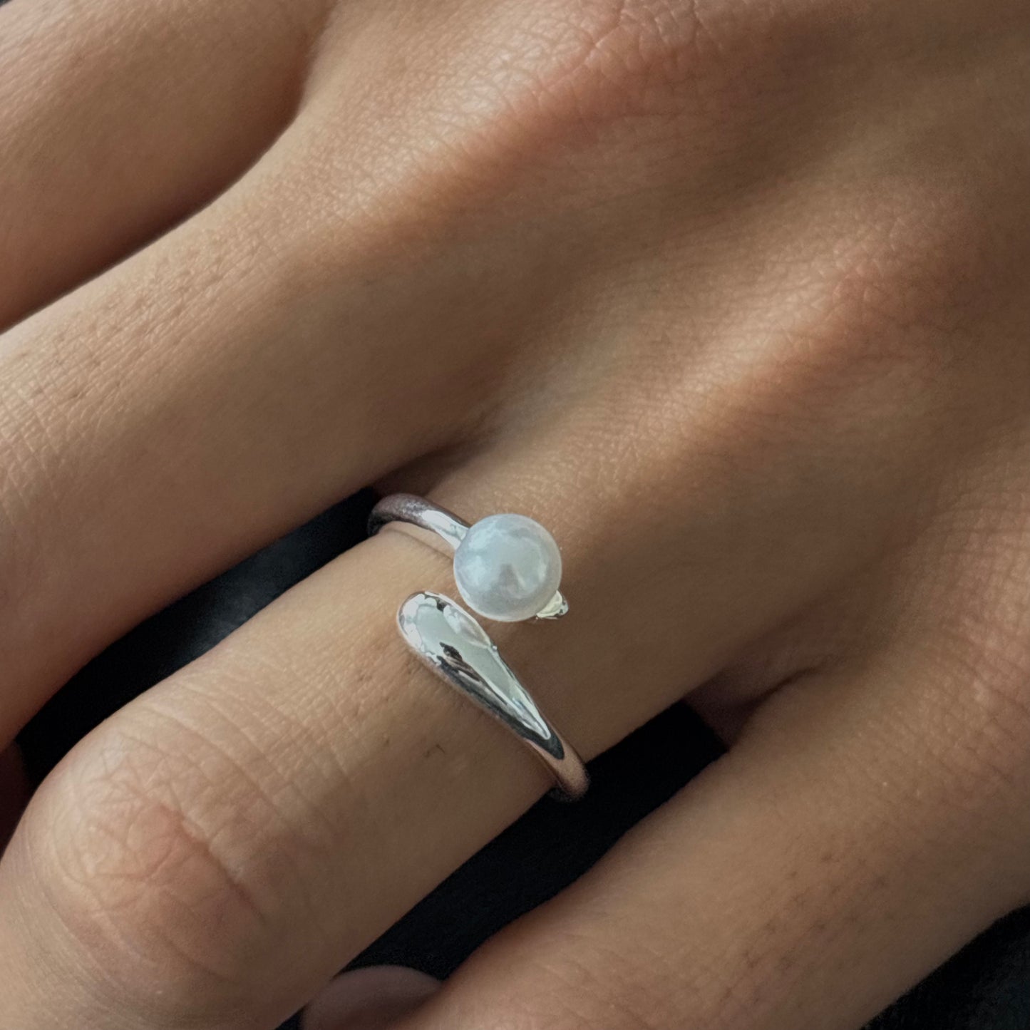 Pearl Double Layer Ring