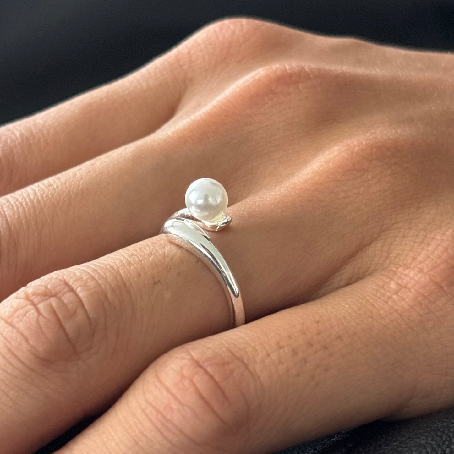 Pearl Double Layer Ring