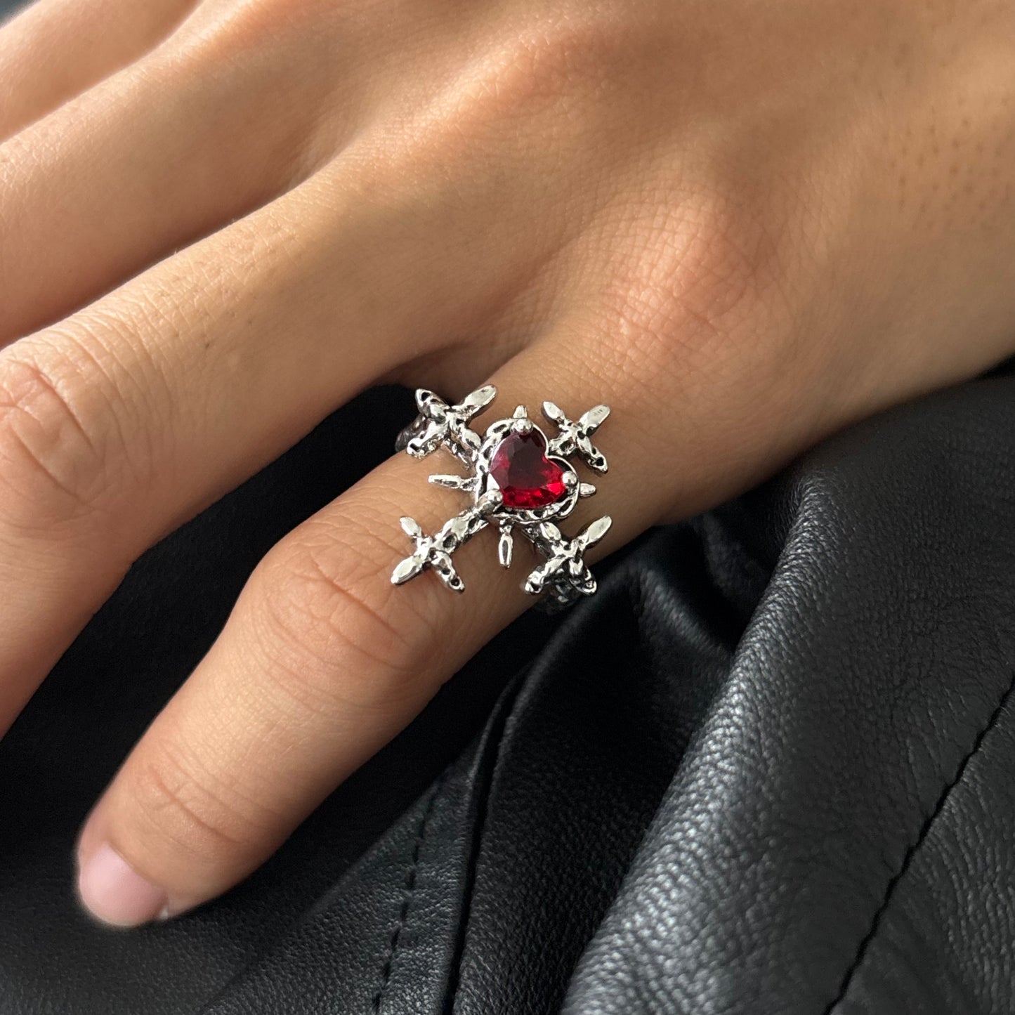 Sacred Might Unisex Silver Ring