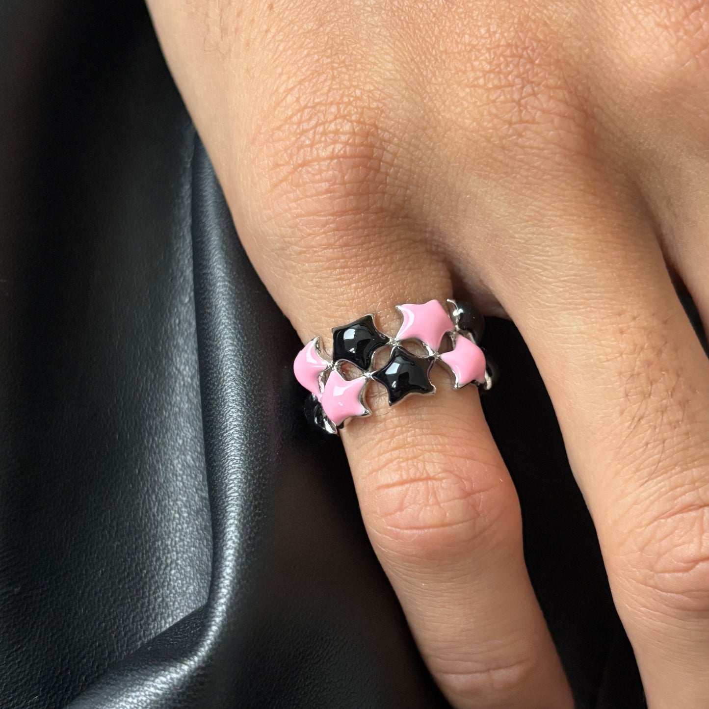 Starlit Sky Silver Ring