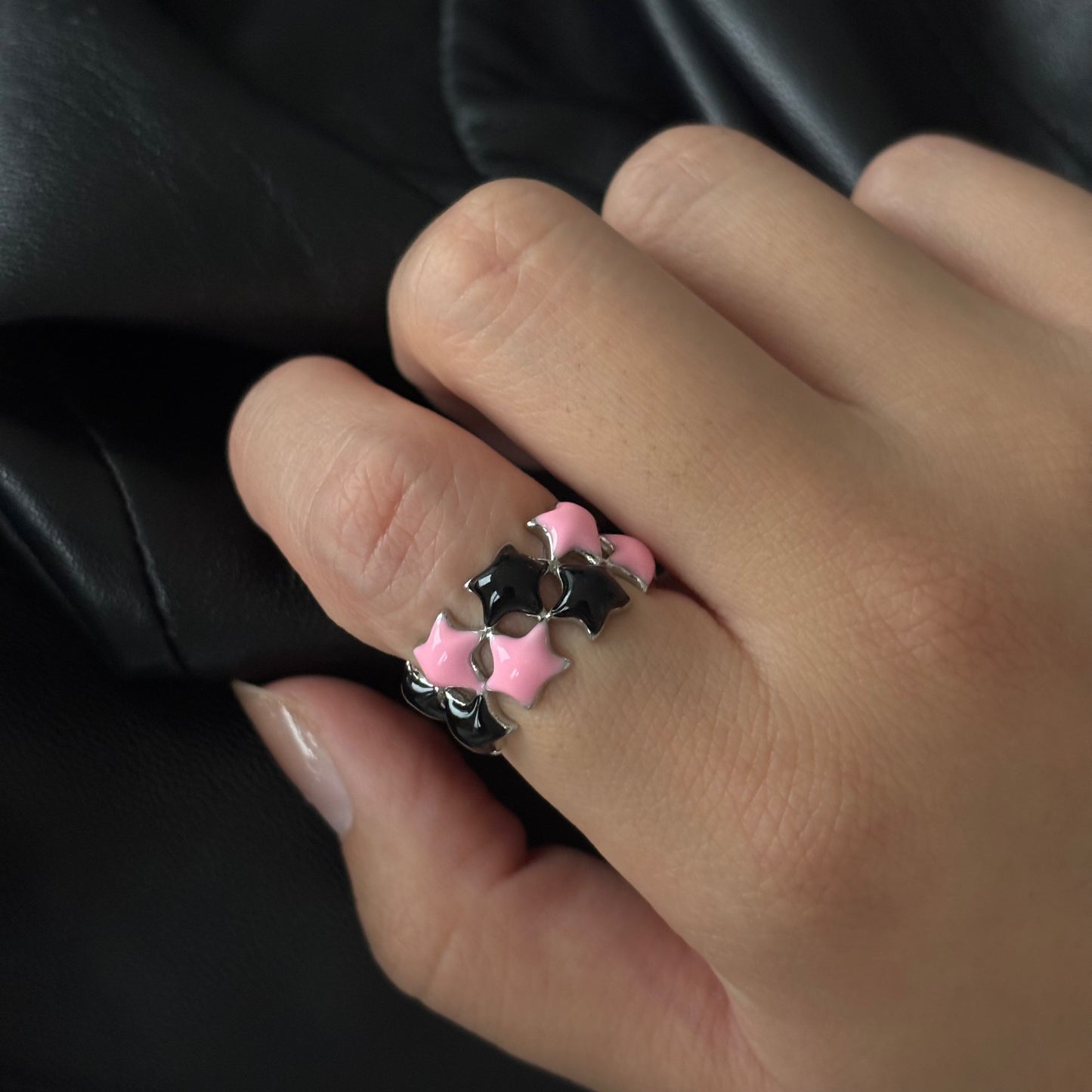 Starlit Sky Silver Ring
