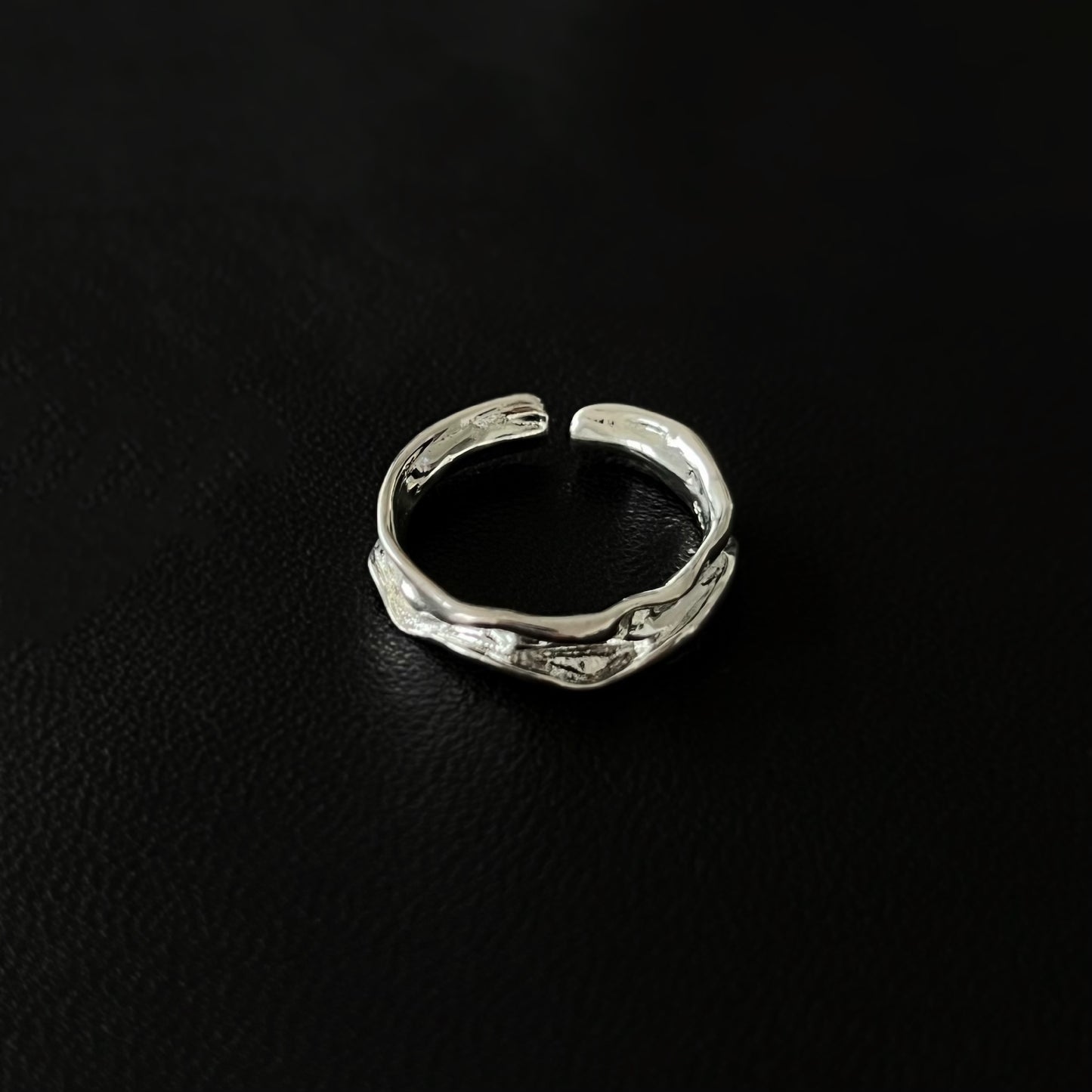 Moonlit Simplicity Silver Ring