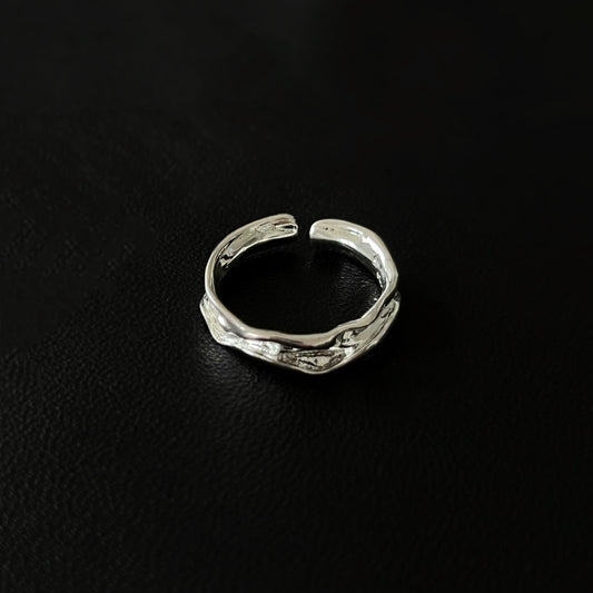 Moonlit Simplicity Silver Ring