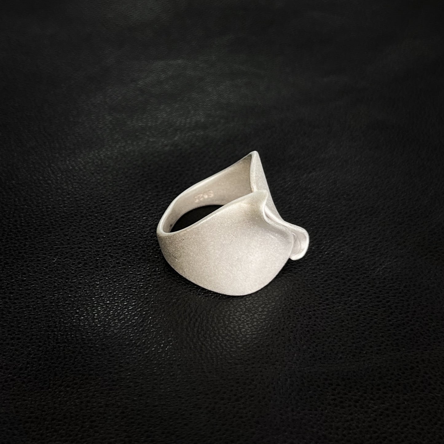 Waves of Silence Silver Ring