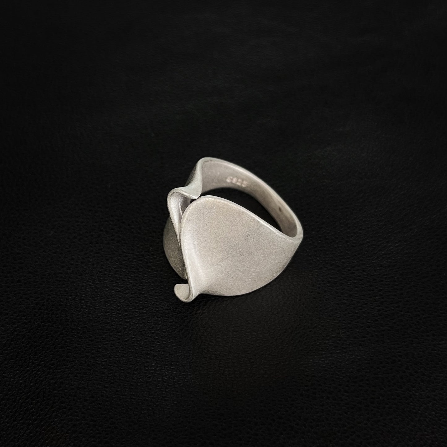 Waves of Silence Silver Ring