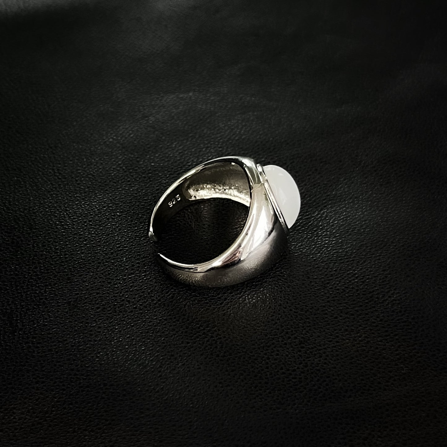 Whispering Stone Unisex Silver Ring