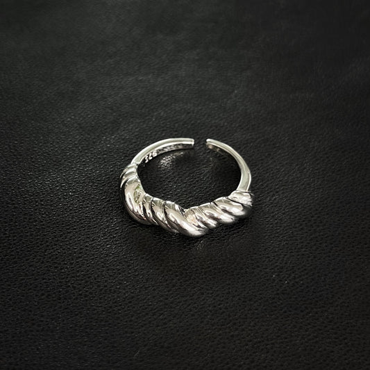 Twist of Fate Silver Ring
