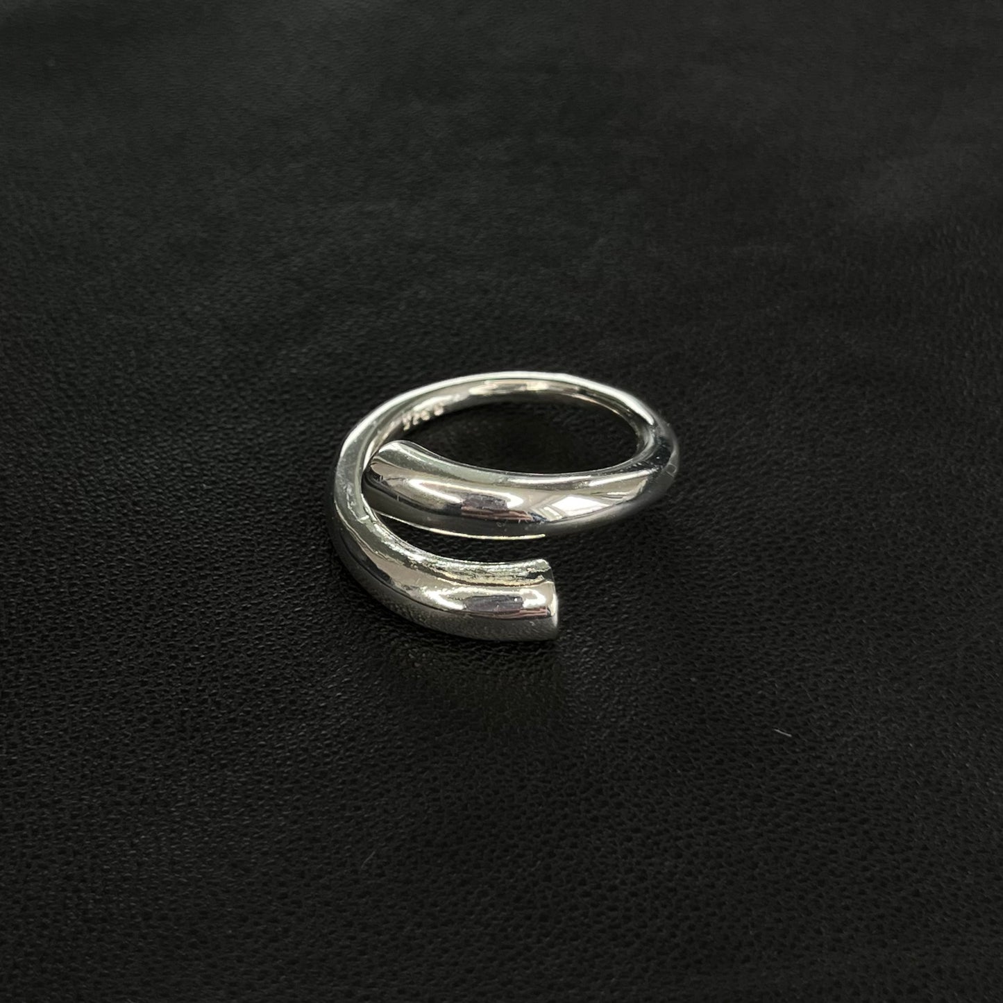 Intertwined Echoes Unisex Silver Ring
