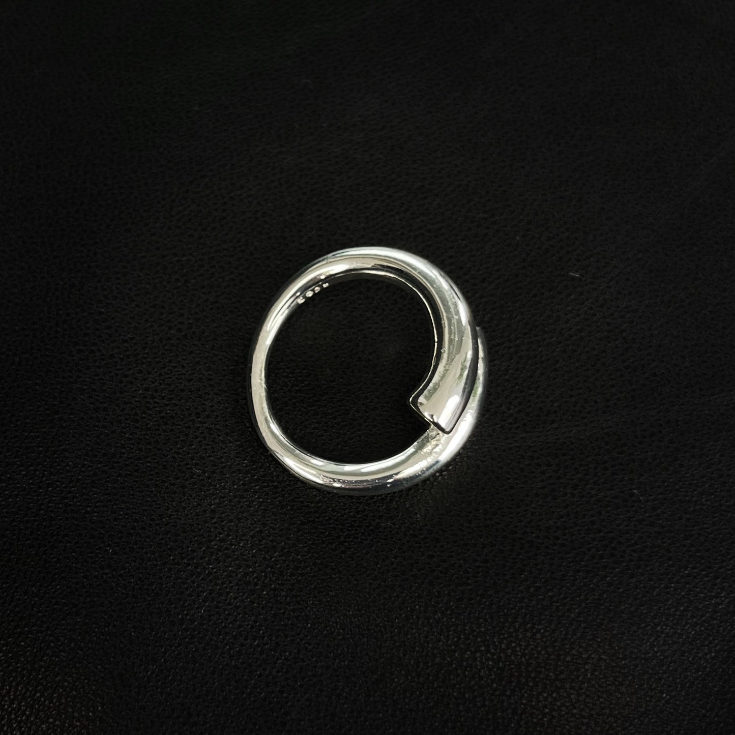 Intertwined Echoes Unisex Silver Ring