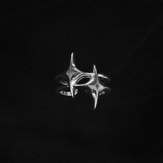 Luminous Orbit Unisex Silver Ring
