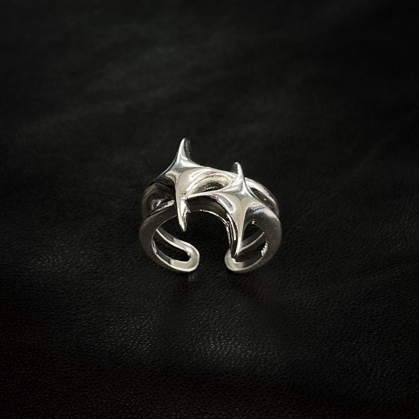 Luminous Orbit Unisex Silver Ring