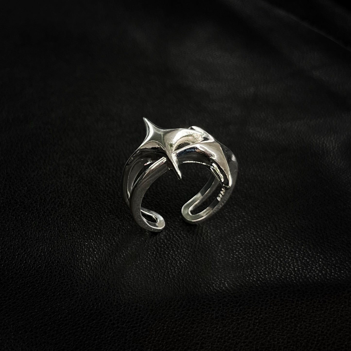 Luminous Orbit Unisex Silver Ring