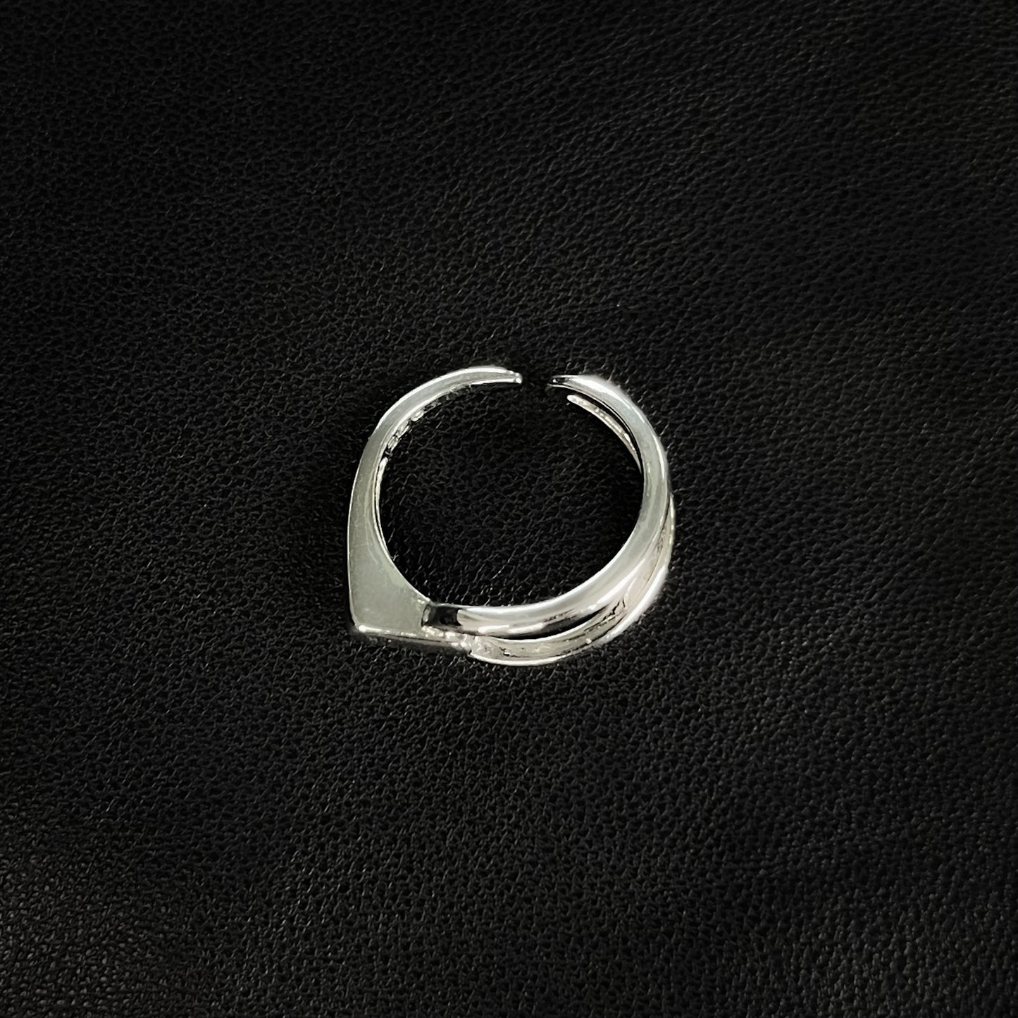 Asymmetry Unisex Silver Ring