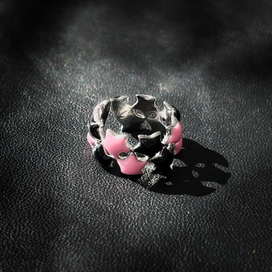 Starlit Sky Silver Ring
