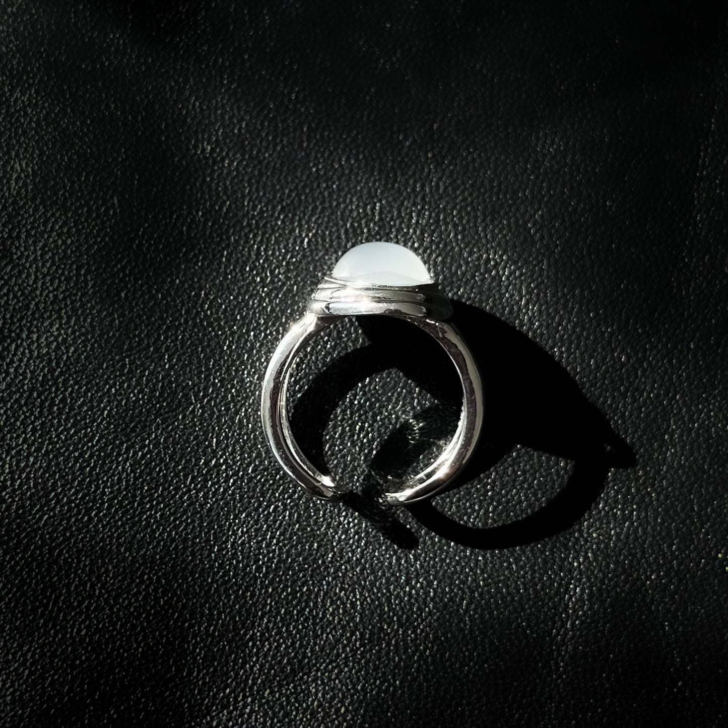 Ethereal Moonstone Unisex Silver Ring
