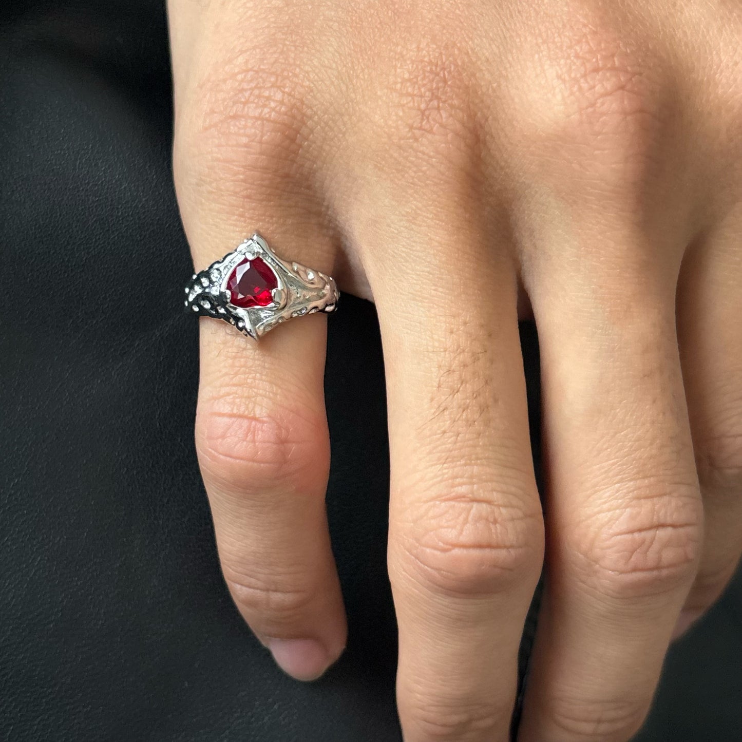 Symbol of Power Unisex Silver Ring