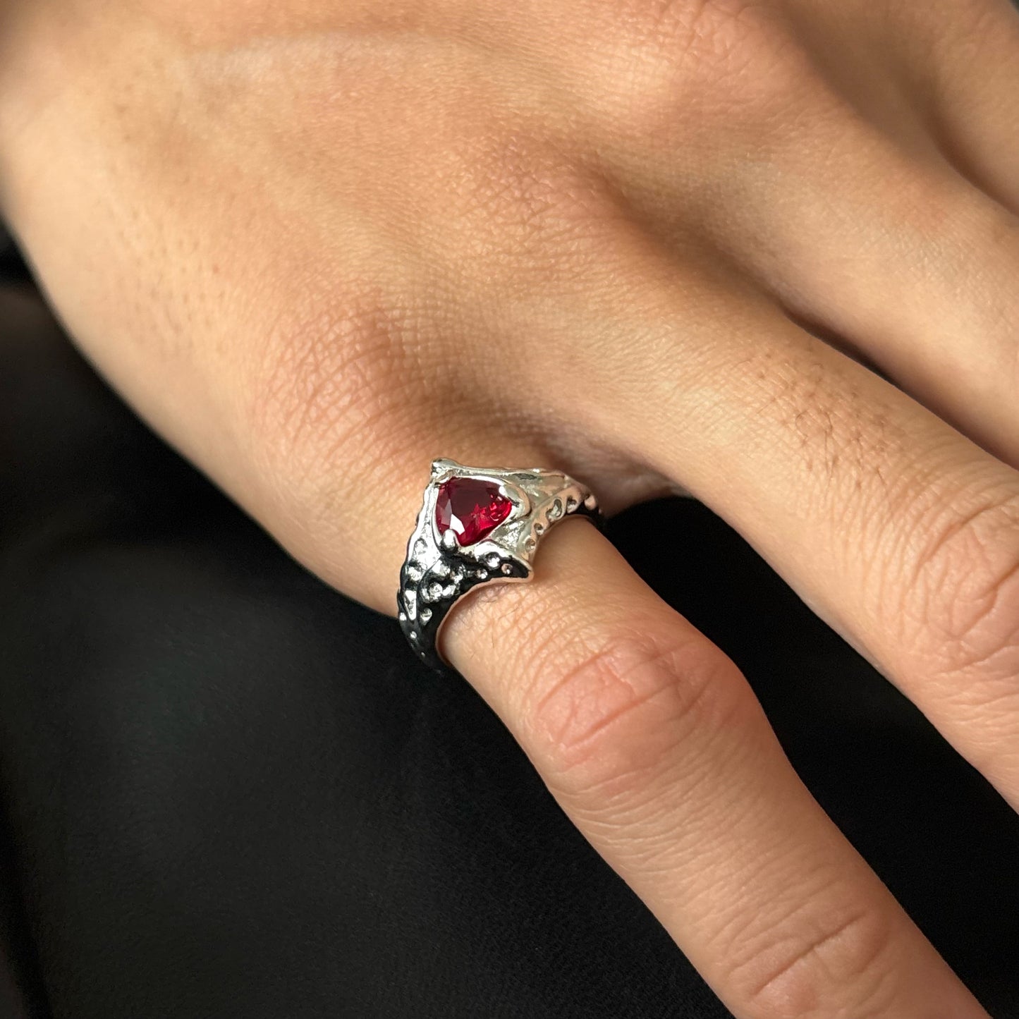 Symbol of Power Unisex Silver Ring