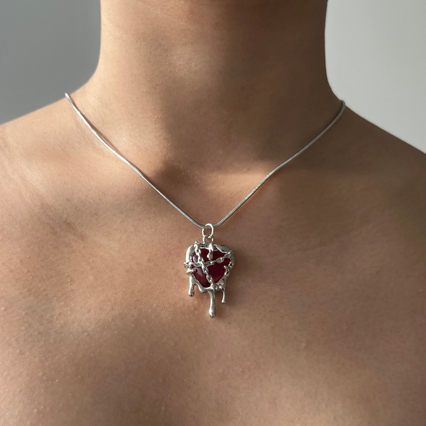 Locked Love Heart Unisex Necklace