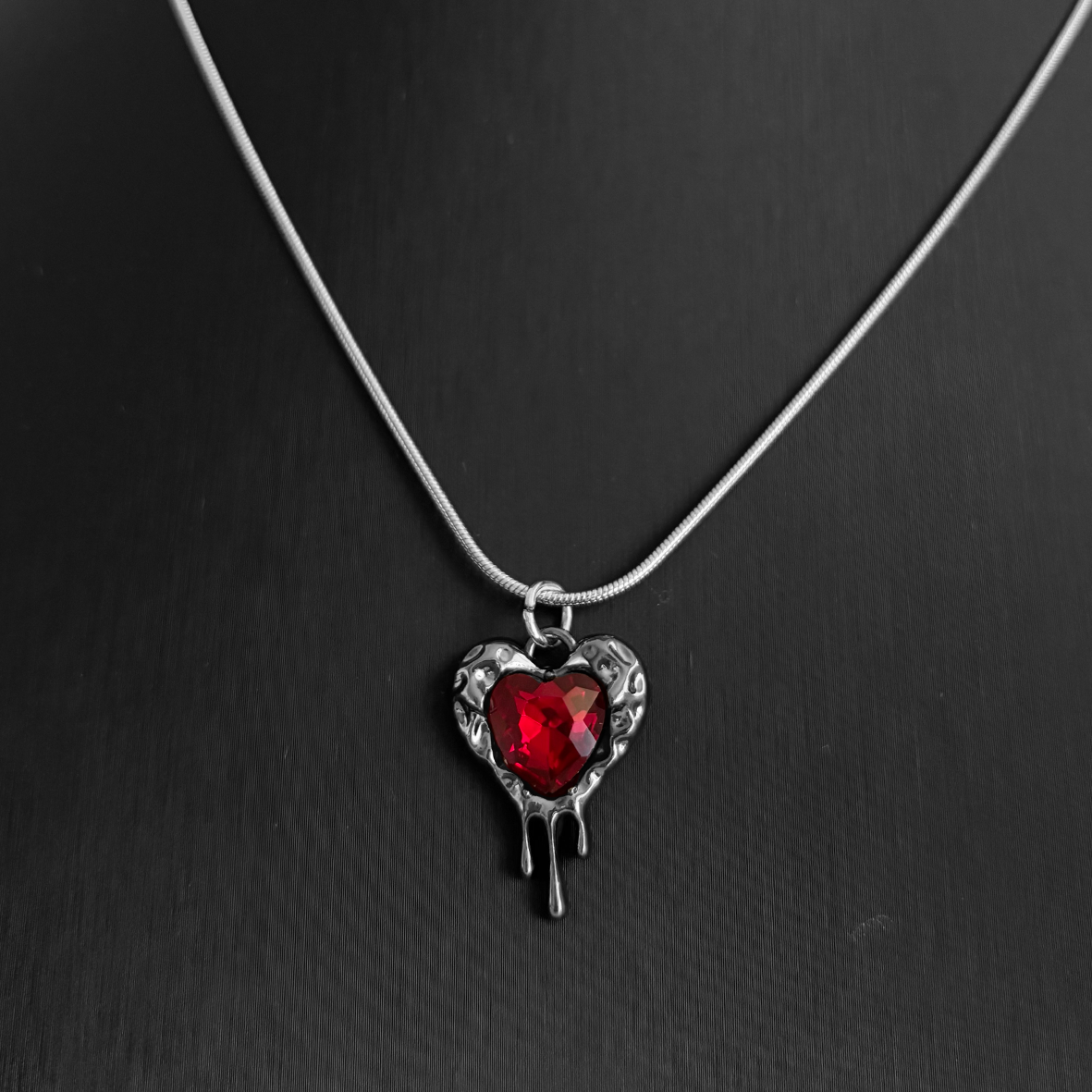 Ruby Heart Necklace