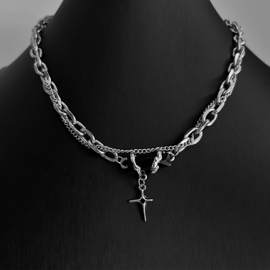 Obsidian Amulet Necklace